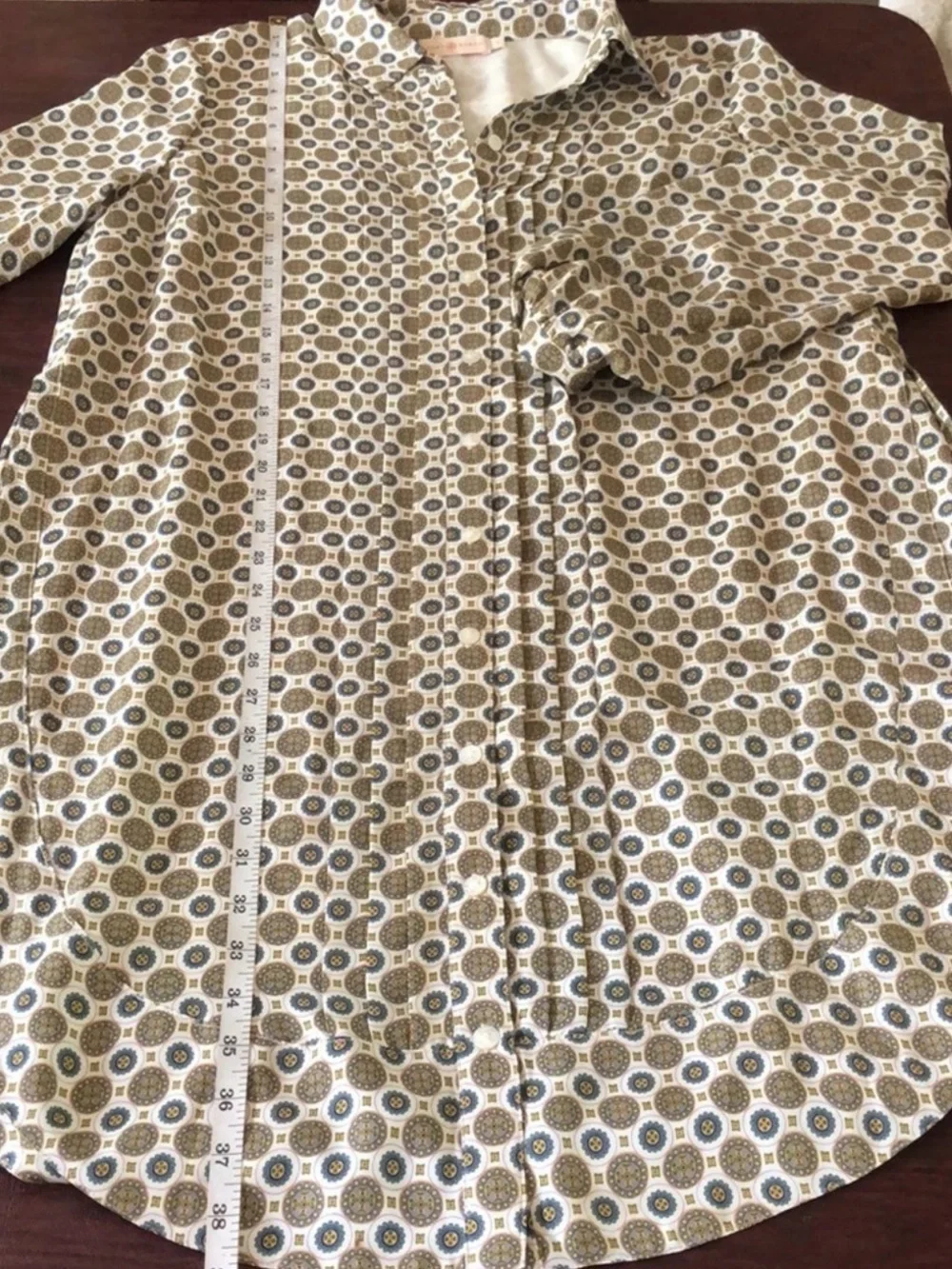 Tory Burch Cora Crepe de Chine Mini Shirt Dress